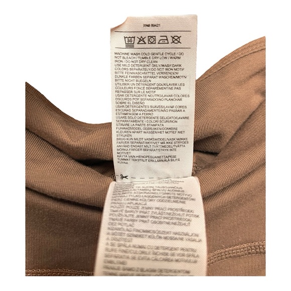 Reebok ID Identity High Rise Cotton Bootcut Active Leggings Utility Brown Large - Picture 7 of 11